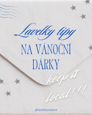 Chtěla bych s vámi nasdílet pár tipů na vánoční dárečky od lokálních tvůrců👨‍🎨 Některé mám odzkoušené a na některé se...